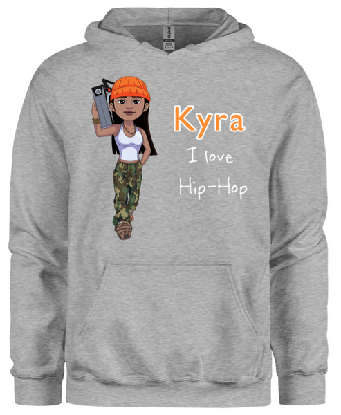 Kyra in Action Hoodie
