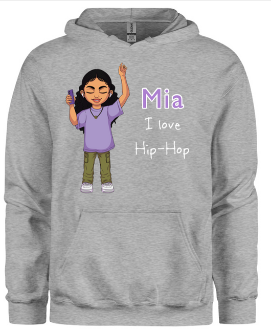 Mia in Action Hoodie